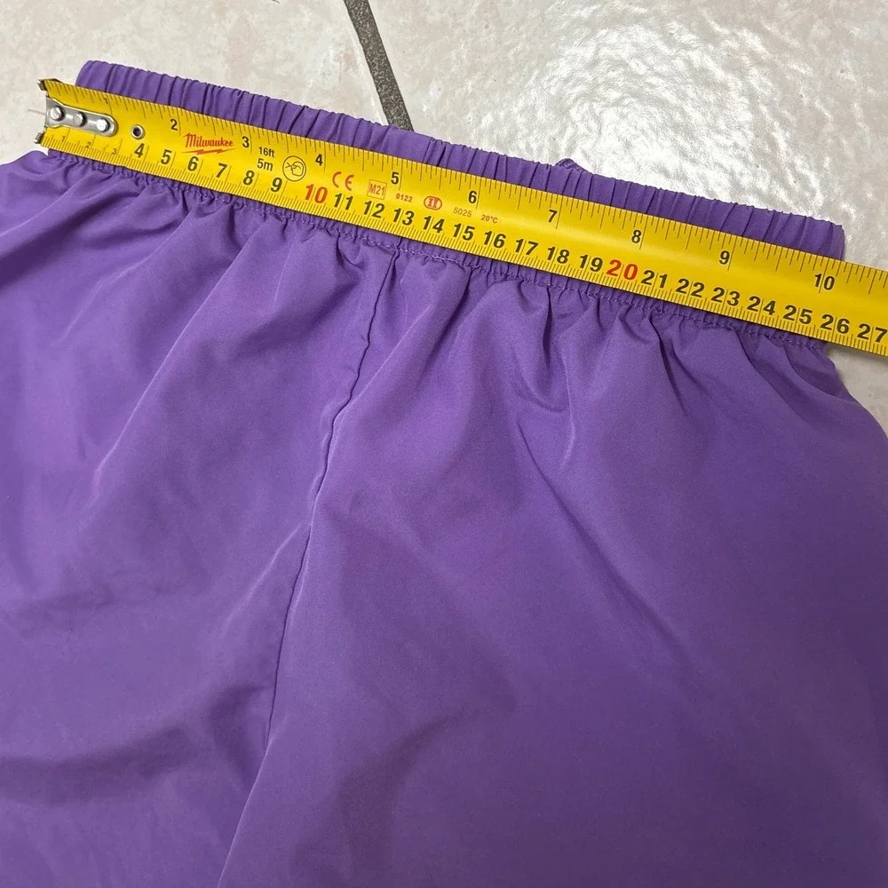 Nike Boys Kids Dri-FIT Athletic Shorts Purple Elastic Waist Drawstring Small S